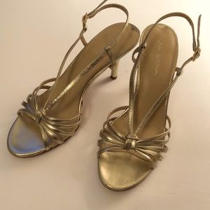 Gold Via Spiga Strappy Sandal